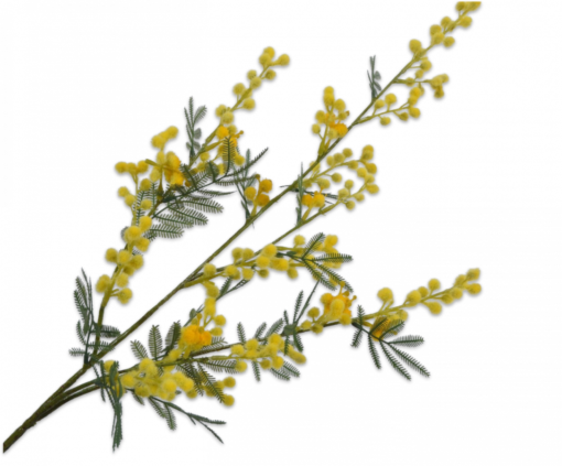 mimosa jaune artificiel d'une hauteur de 75 cm