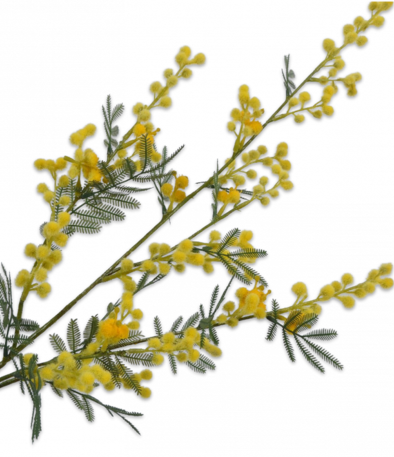 mimosa jaune artificiel d'une hauteur de 75 cm